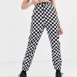 COLLUSION checker board jogger